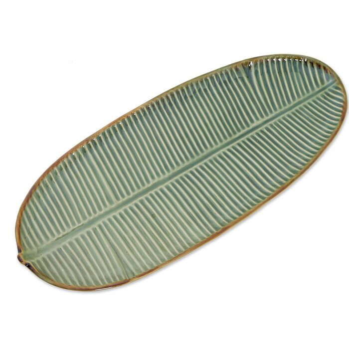 Bayou Breeze Baity Banana Vibes Ceramic Platter Wayfair